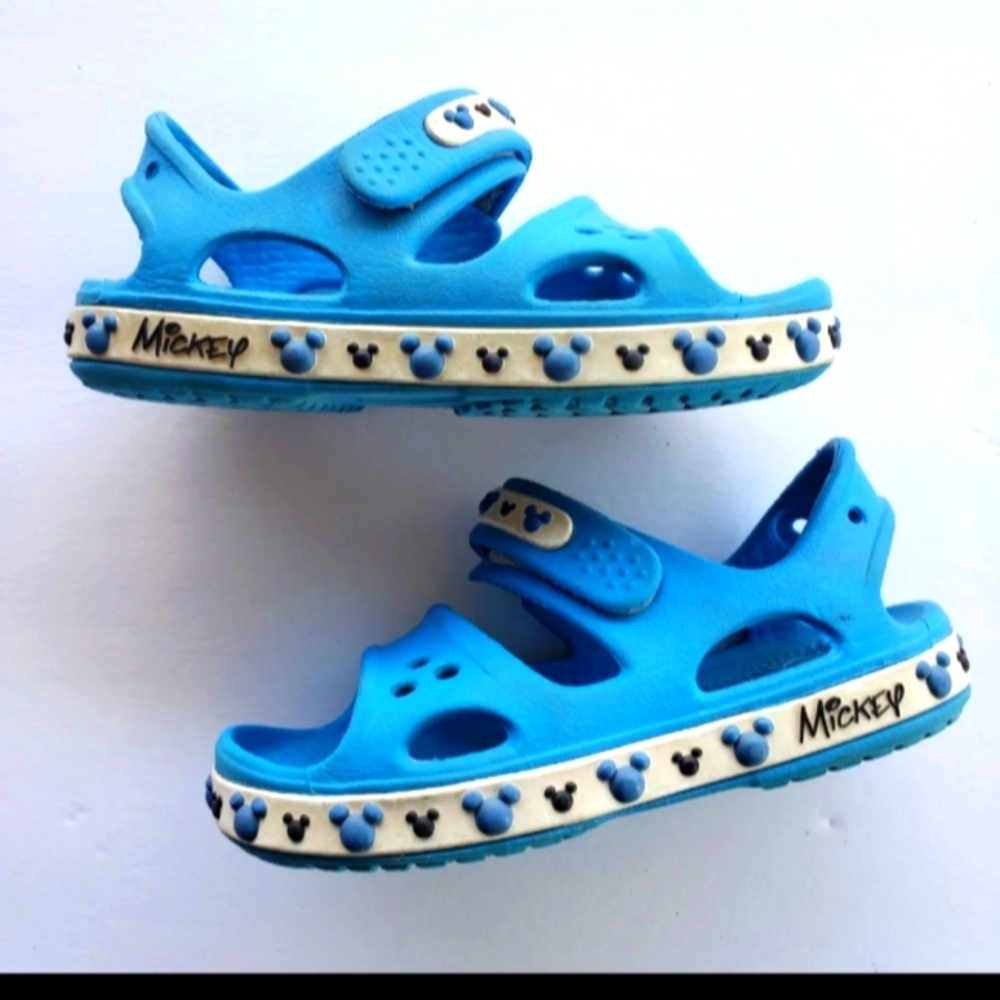 Mickey mouse croc sandals